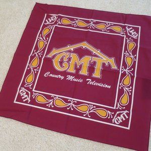Vintage CMT Country Music Television Handkerchief / Bandana